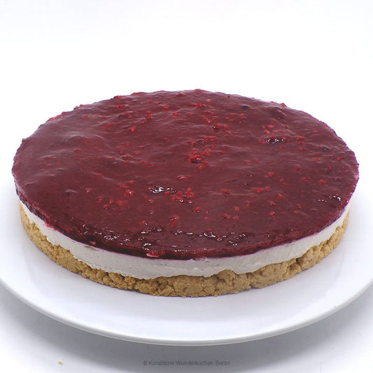 NY Style Cheesecake Fruchtspiegel vegan und glutenfrei - Konditorei Wunderkuchen e.K.